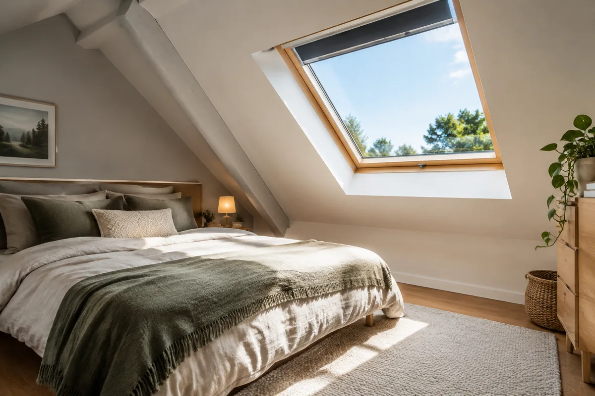 Comment choisir une fenêtre de toit pour une chambre sous les combles